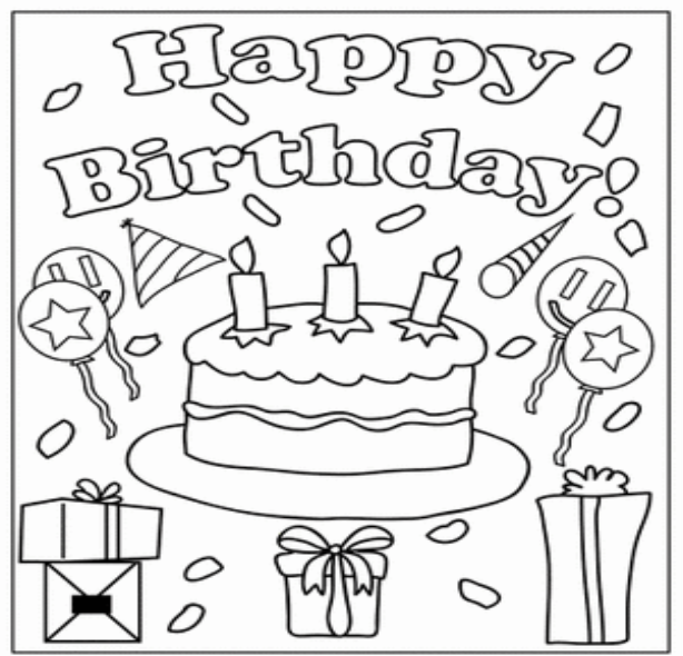 Birthday s | Worksheet | Education.com | Happy birthday coloring pages, Birthday  coloring pages, Mom coloring pages